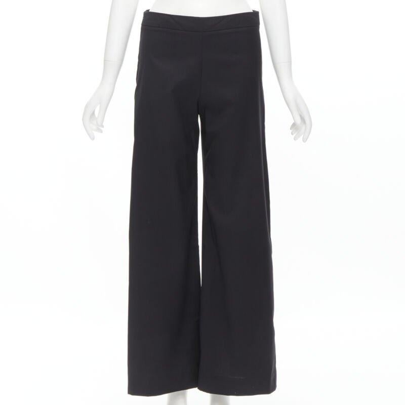 Noir JW ANDERSON pantalon large à double bouton doré décoratif à l'arrière S en vente