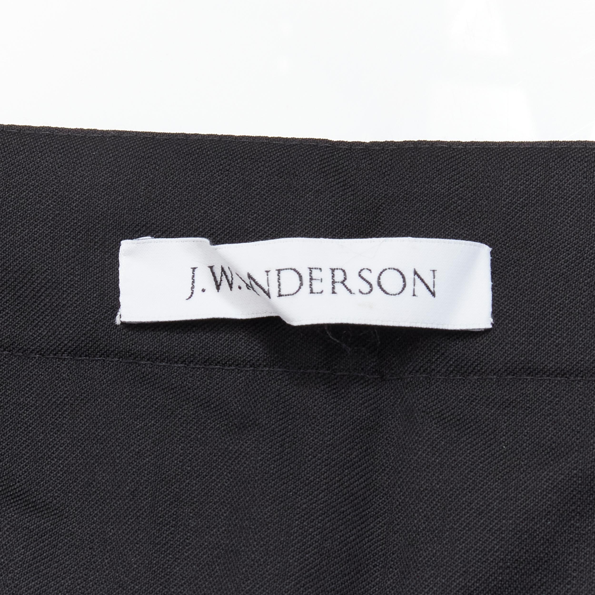 JW ANDERSON Pantalon à jambes larges décoratif à double boutonnage doré, Taille S en vente 4