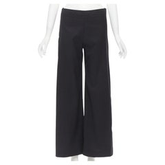 JW ANDERSON decorative double gold button back wide leg trousers pants S