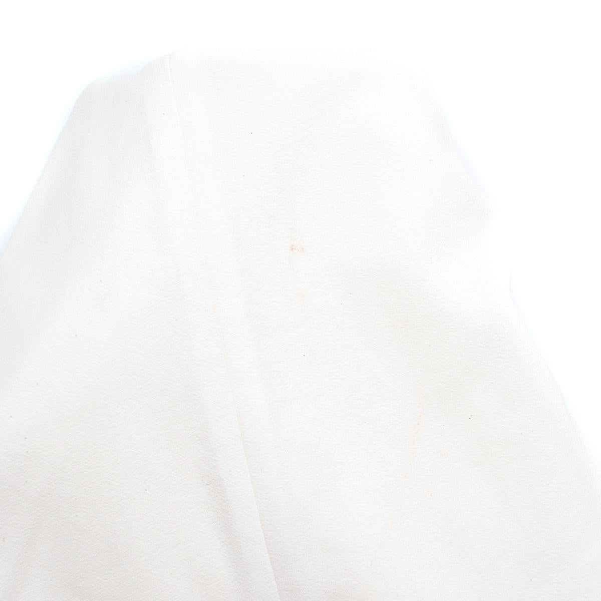 JW Anderson draped-pocket white mini A-line skirt - Size US 2 4