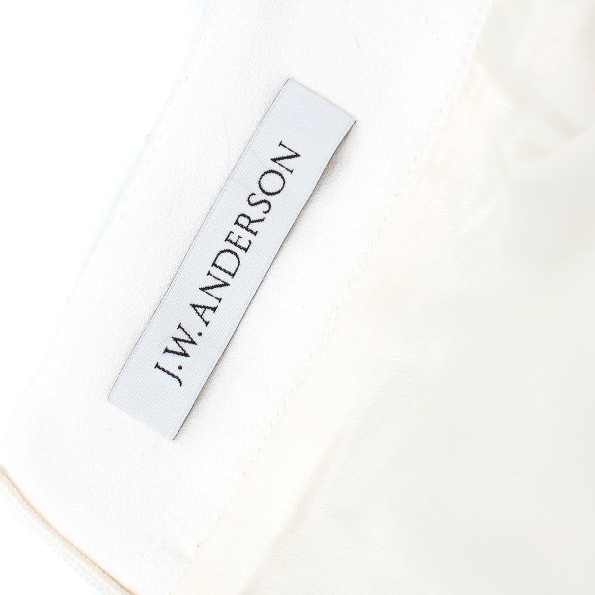 Gray JW Anderson draped-pocket white mini A-line skirt - Size US 2