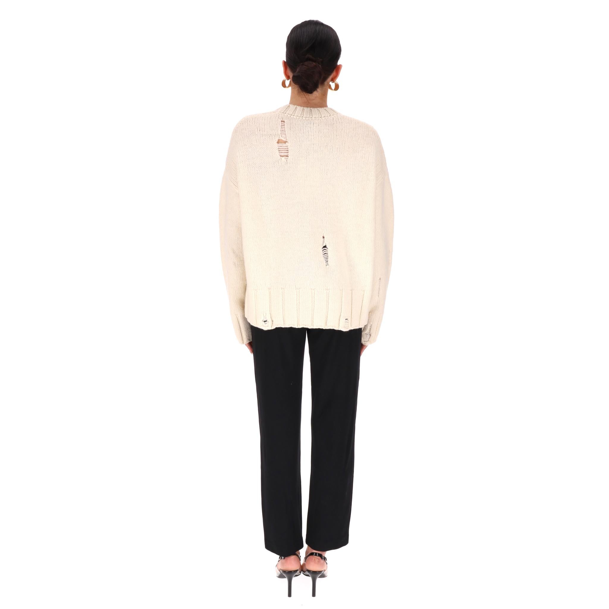 JW Anderson Globe Jersey de lana de oveja con flecos y adornos de cristal en Excelente estado para la venta en London, GB