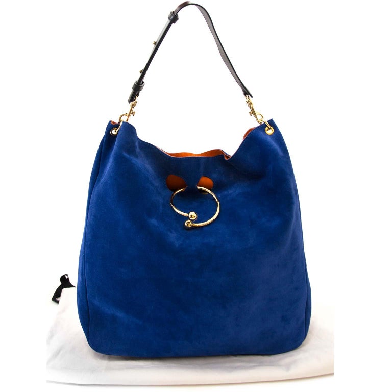 JW Anderson Large Hobo Piercing Bag Royal Blue For Sale at 1stDibs