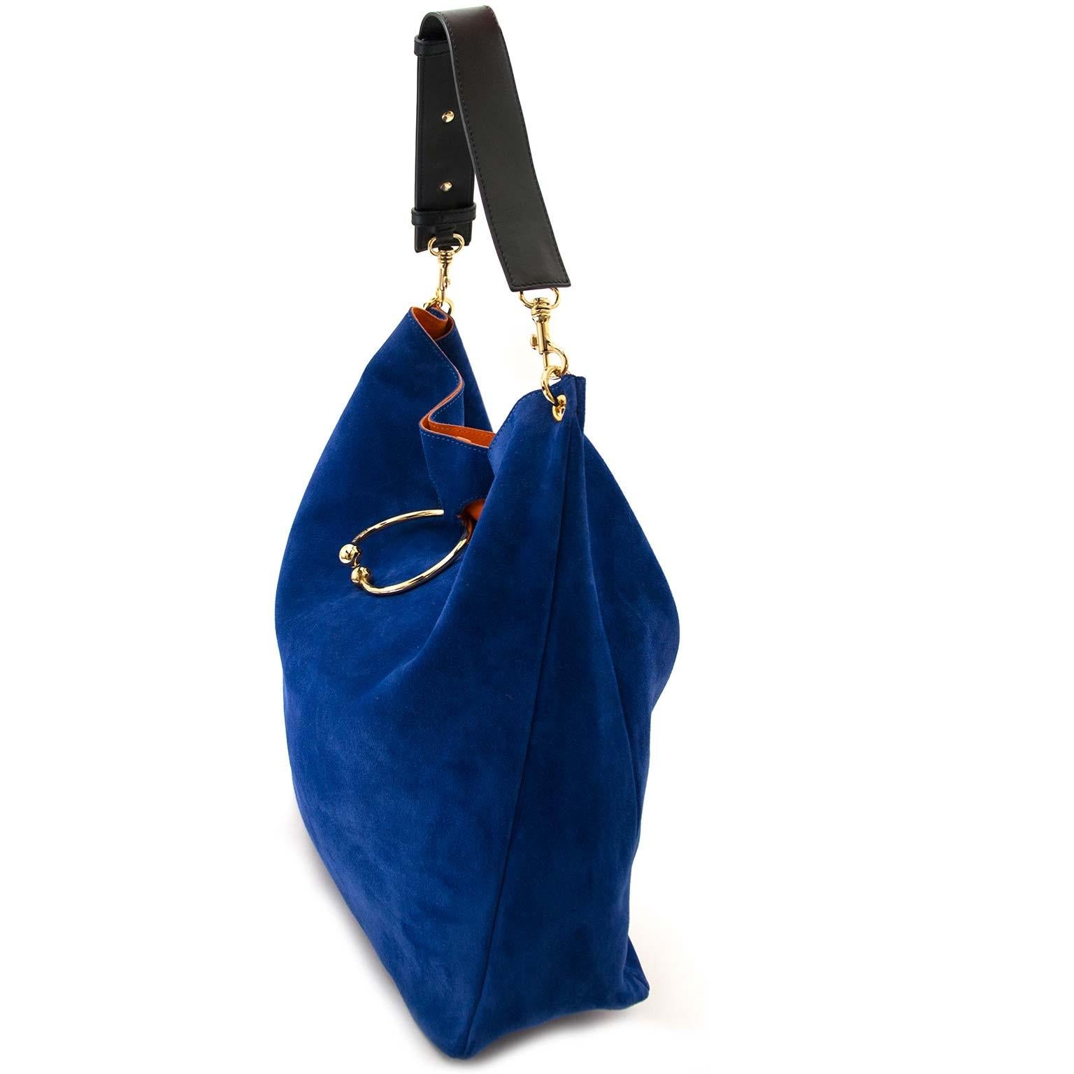 JW Anderson Large Hobo Piercing Bag Royal Blue In New Condition For Sale In Antwerp, BE