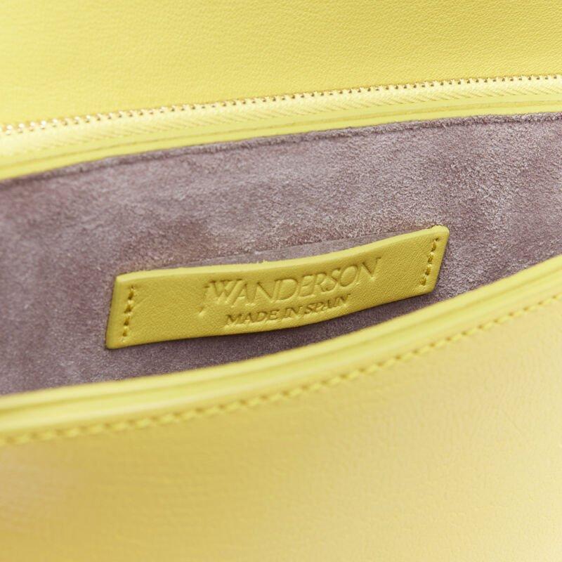 JW ANDERSON Latch yellow gold Pierce ring crossbody saddle bag For Sale 6