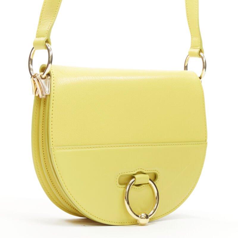 Yellow JW ANDERSON Latch yellow gold Pierce ring crossbody saddle bag For Sale