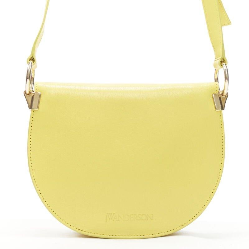 Women's JW ANDERSON Latch yellow gold Pierce ring crossbody saddle bag For Sale