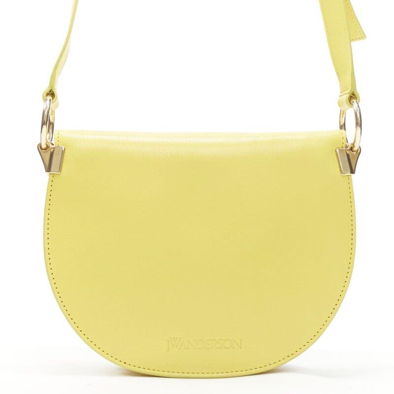 JW ANDERSON Latch yellow gold Pierce ring crossbody saddle bag For Sale 1