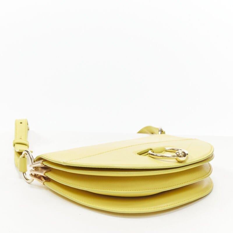 JW ANDERSON Latch yellow gold Pierce ring crossbody saddle bag For Sale 2