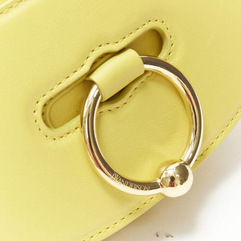 JW ANDERSON Latch yellow gold Pierce ring crossbody saddle bag For Sale 3