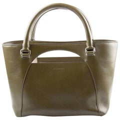 J.W Anderson Olive Leather Medium Moon Tote
