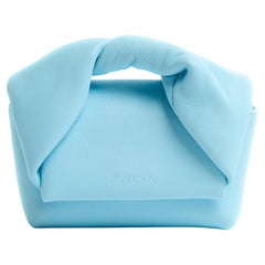 JW Anderson Sac Pochette 2024 Mini Twister Babyblaue Leder-Umhängetasche Beutel