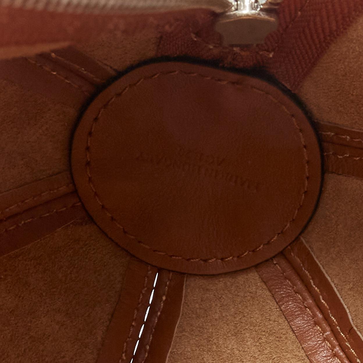 JW ANDERSON Small Punch tan leather logo silver zip teardrop shoulder bag 5