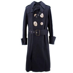 JW Anderson Mackintosh Men's Navy Trench Coat 