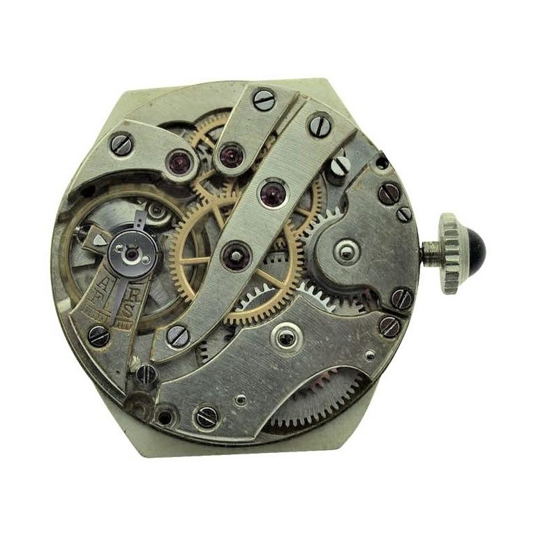 J.W. Benson 18 Karat Two-Tone Gold Tortue Shaped Wristwatch, circa 1920s 1