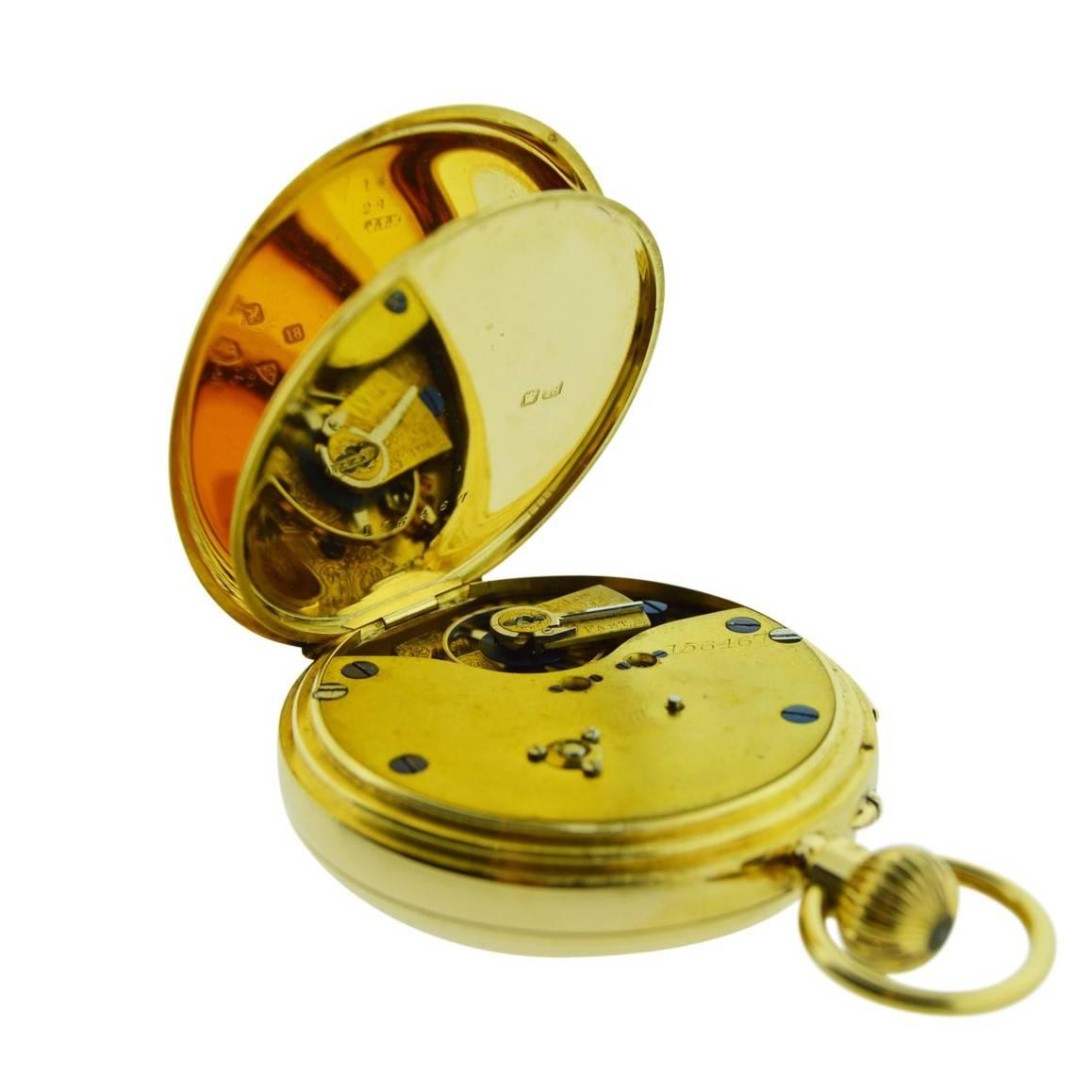 J.W. Benson 18Kt. Yellow Gold Men's Open Face Pocket Watch with Sweep Seconds 2