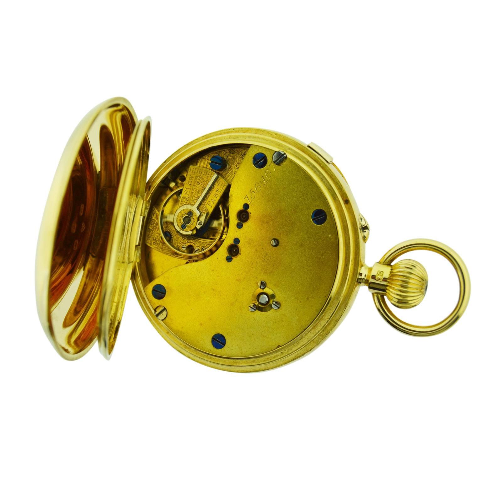 J.W. Benson 18Kt. Yellow Gold Men's Open Face Pocket Watch with Sweep Seconds 3