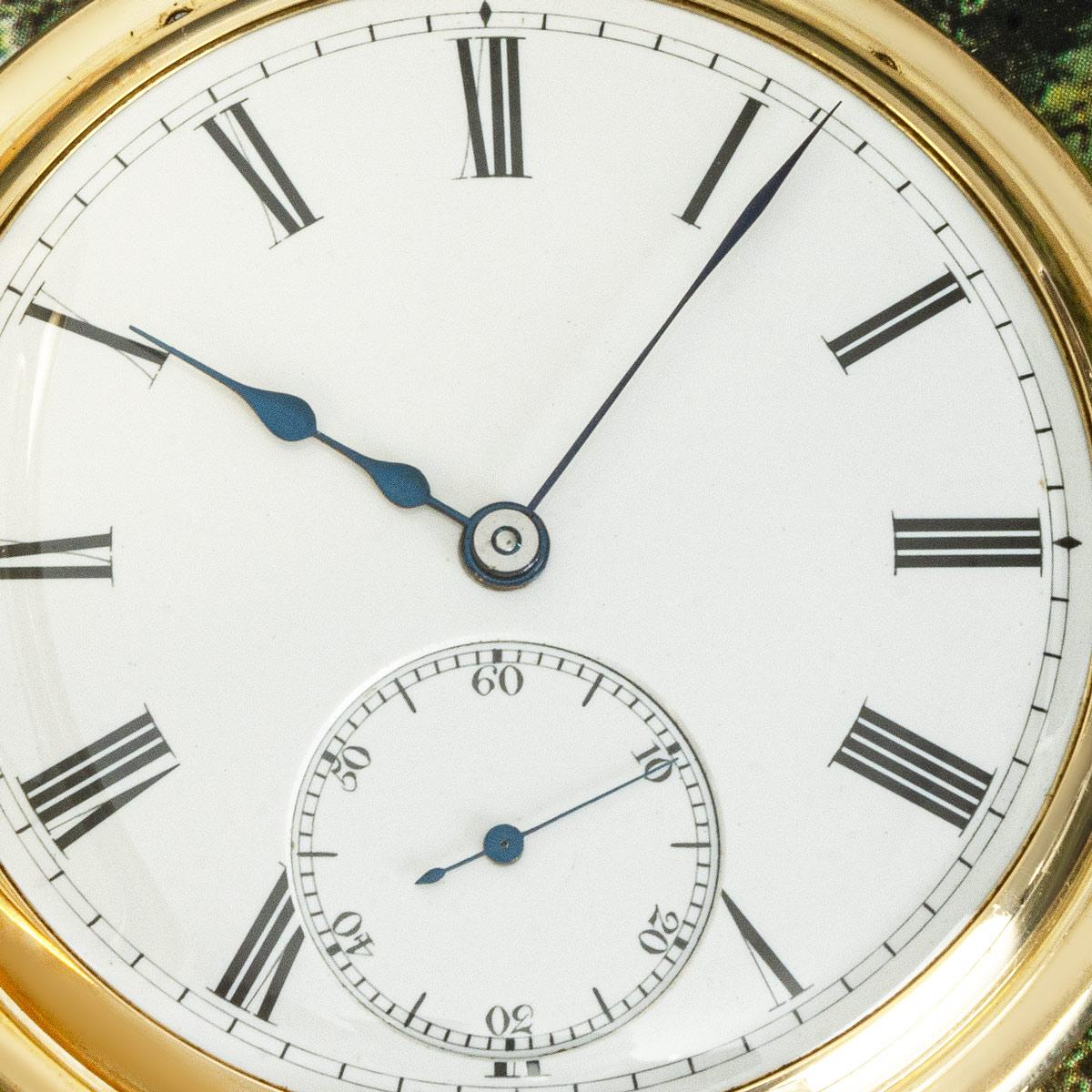 J.W. Benson Gold Half Hunter Minute Repeater C1895 With Albert Chain For Sale 3