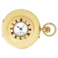 J.W. Benson Gold Half Hunter Minute Repeater C1895 With Albert Chain