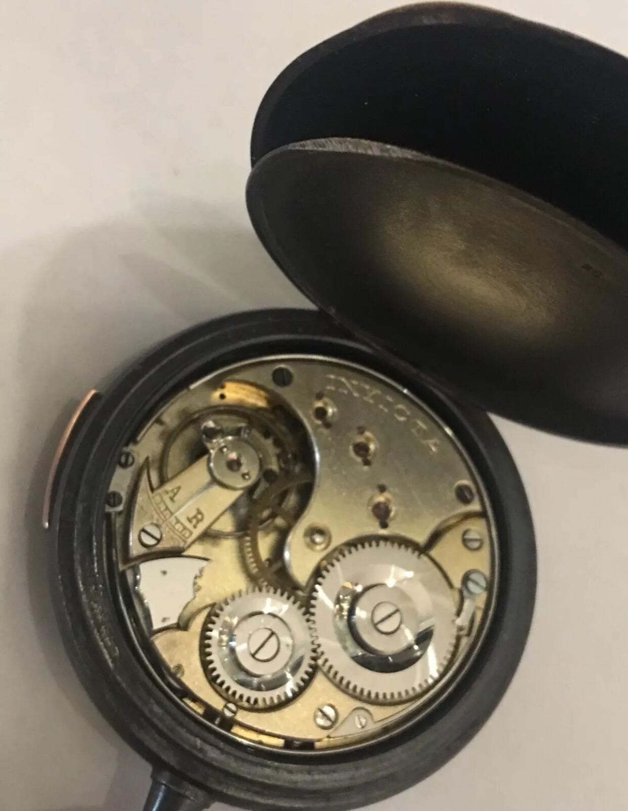 JW Benson London Antique Gunmetal Quarter Repeater Pocket Watch Signed Invicta For Sale 4