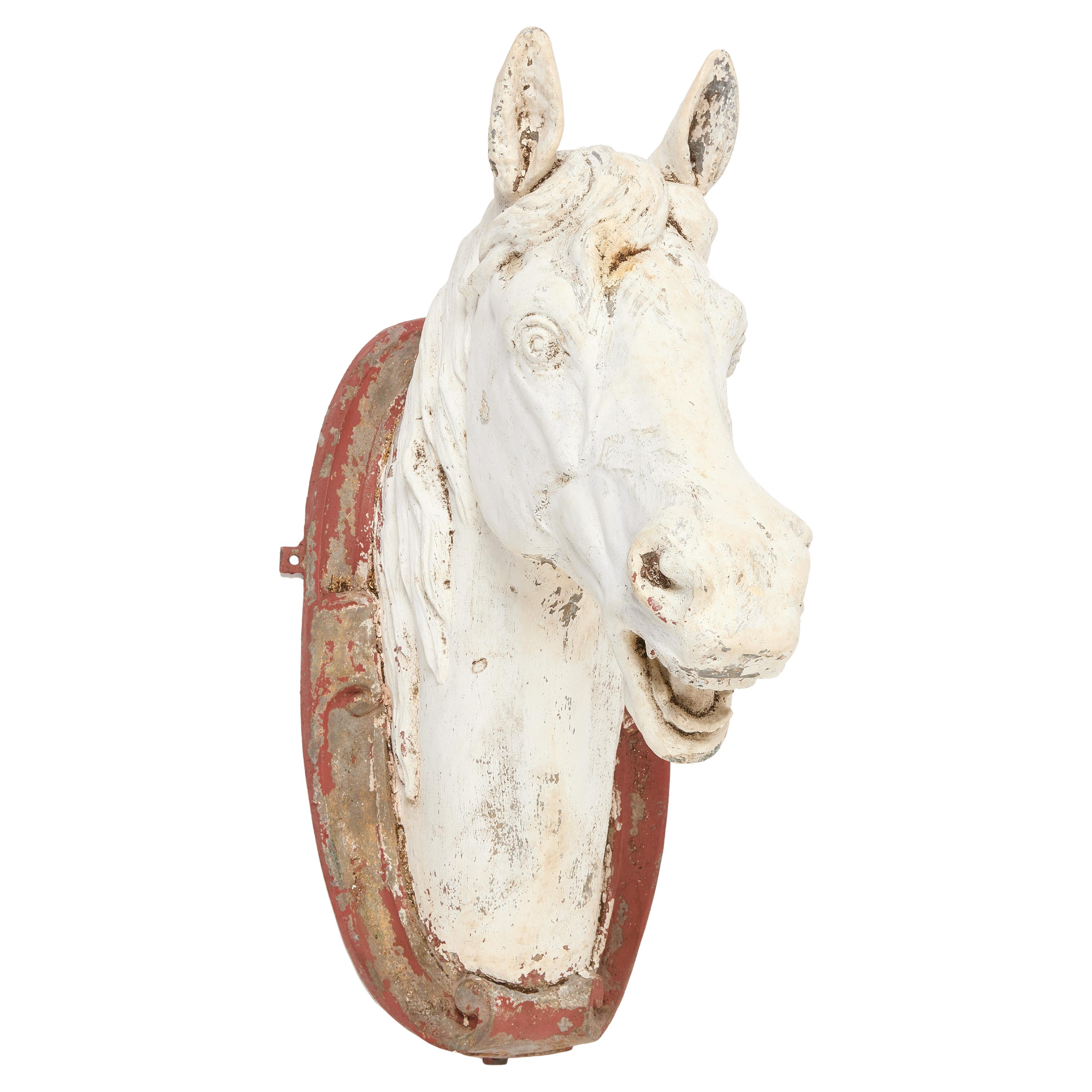 J.W. Fiske Cast ZInc Horse Trade Sign