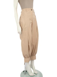 J.W.Anderson Beige Tapered Cropped Trousers Size L
