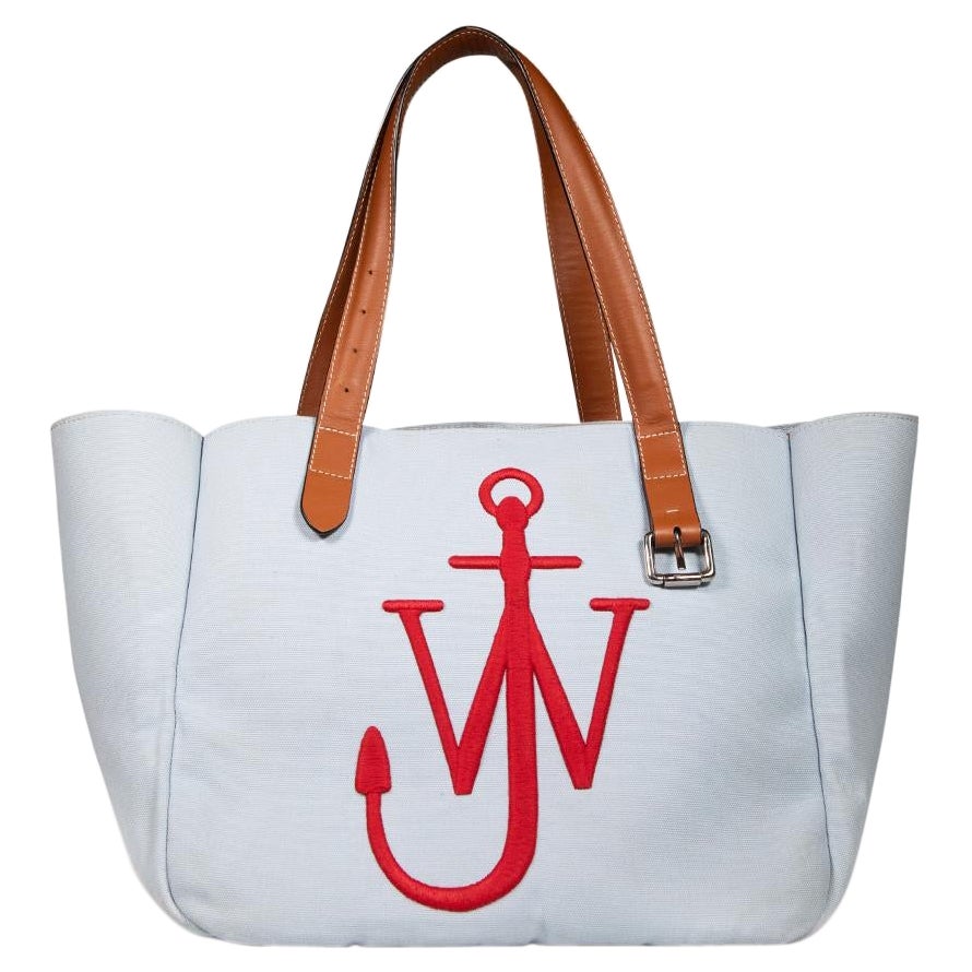 J.W.Anderson Blue Belt Anchor Logo Tote Bag