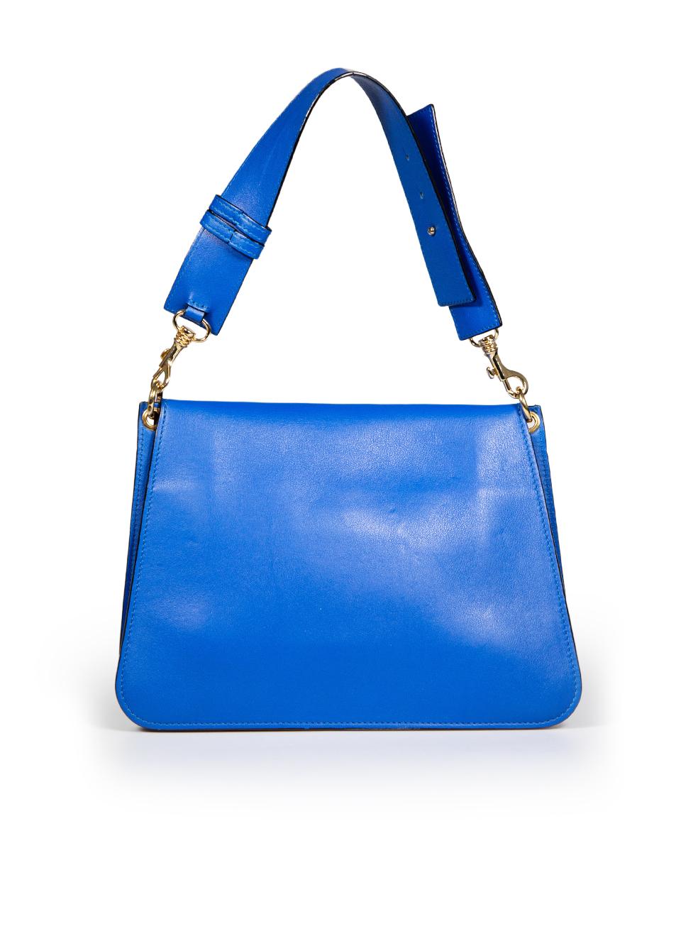 J.W.Anderson Blue Leather Adjustable Shoulder Bag In Excellent Condition For Sale In London, GB