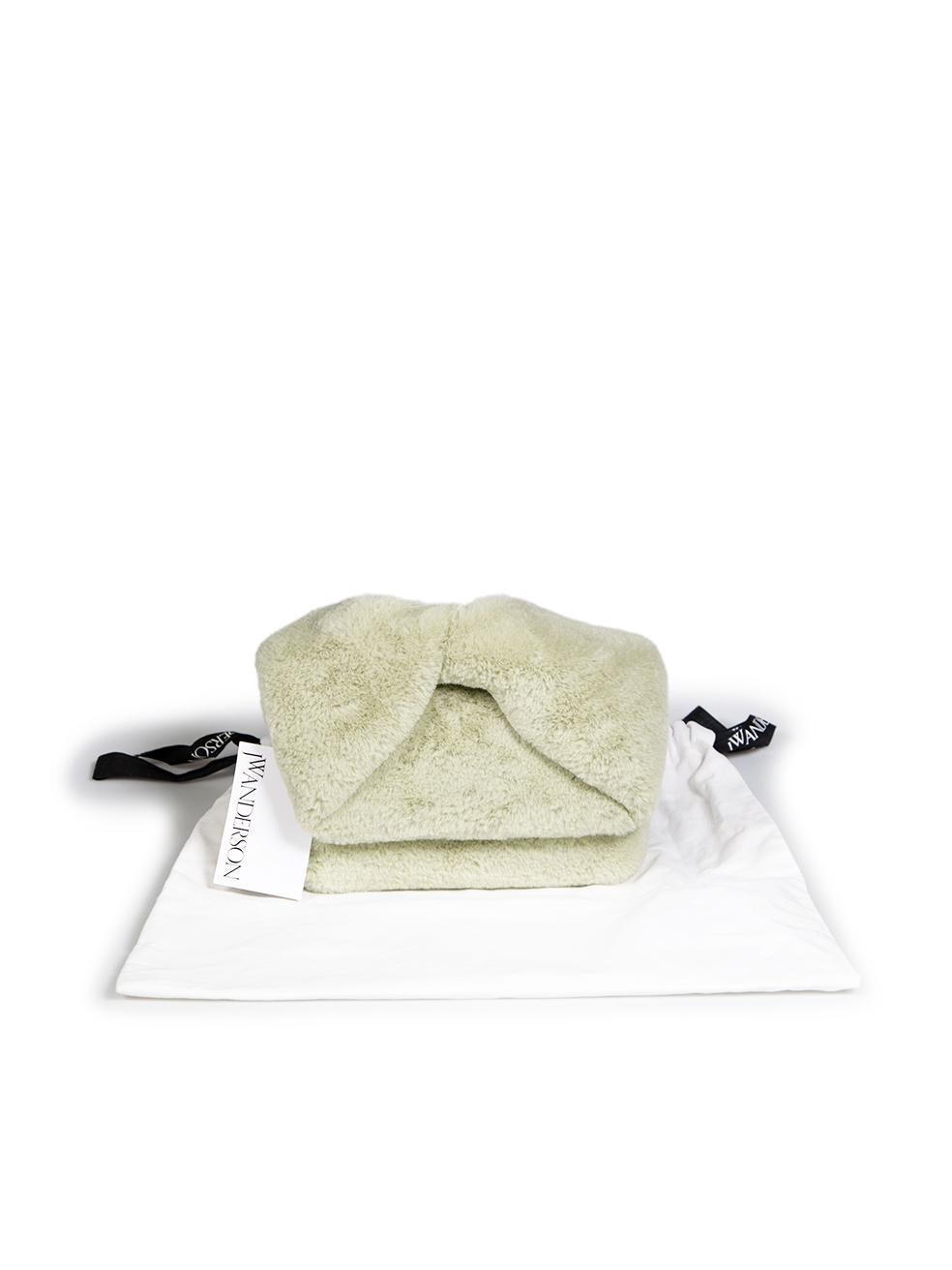 J.W.Anderson Matcha Green Fur Twister Bag 2