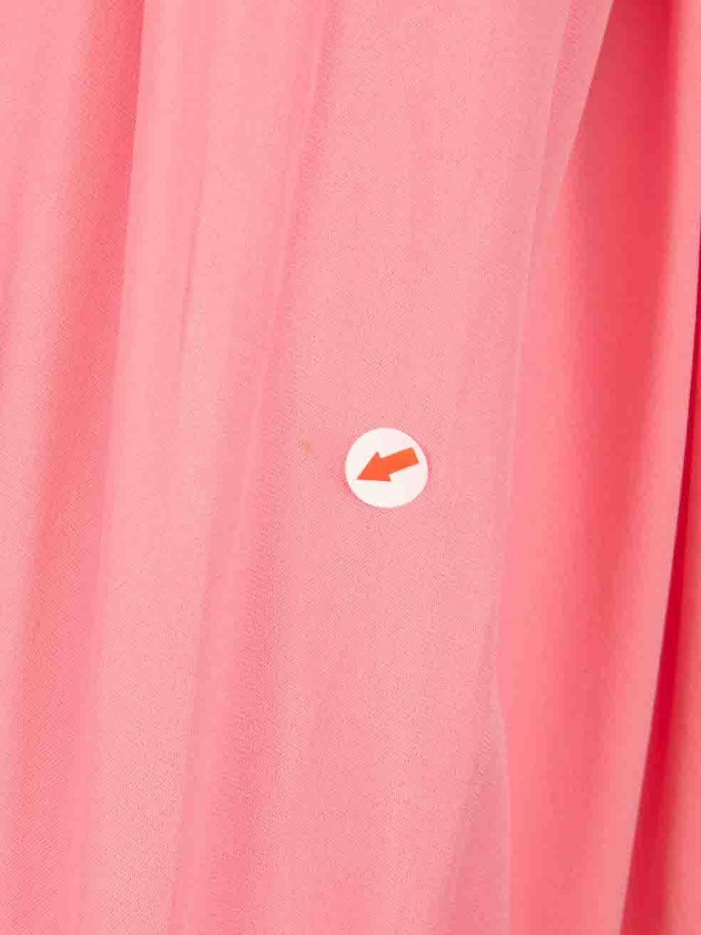 J.W.Anderson Pink Silk Contrast Sleeve Dress Size M For Sale 1