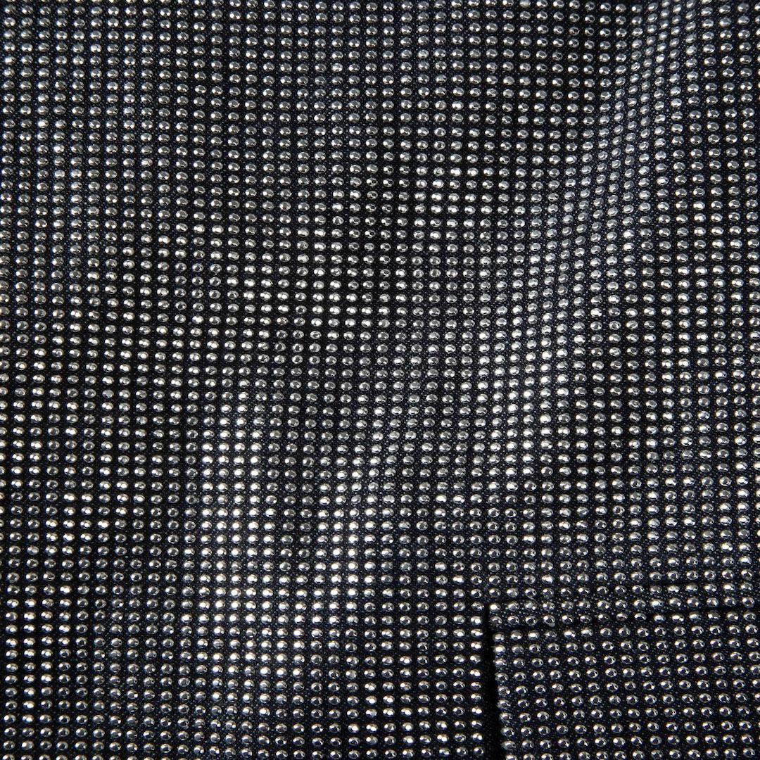 J.W.Anderson Silver Studded Denim Distressed Blazer Size S In Good Condition For Sale In London, GB