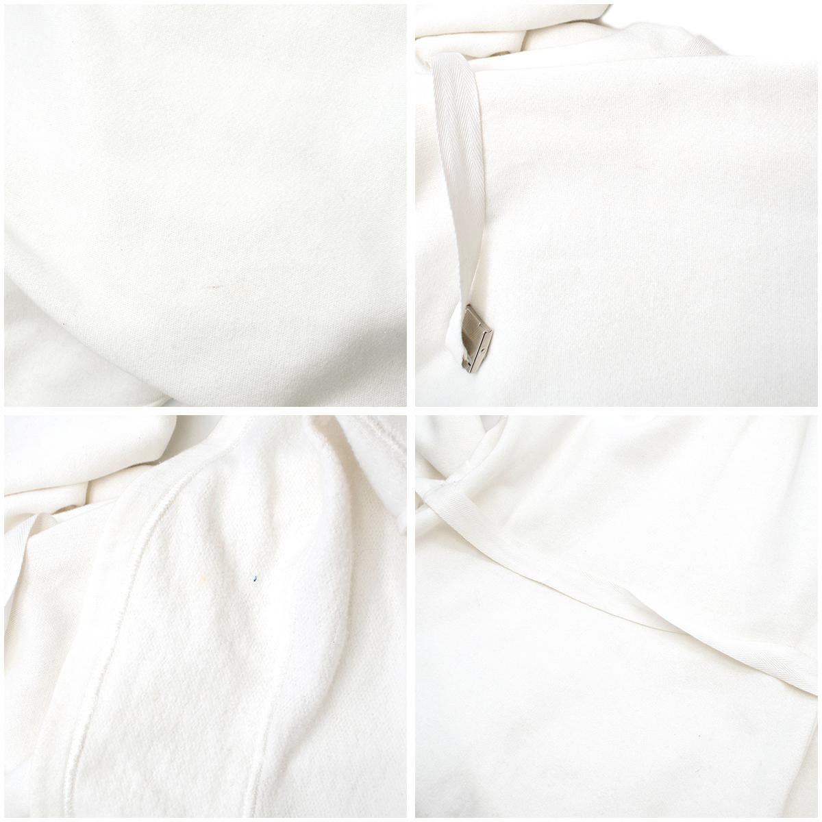 J.W.Anderson White Fleece-back Jersey Sweatshirt Rope Dress estimated SIZE M For Sale 3