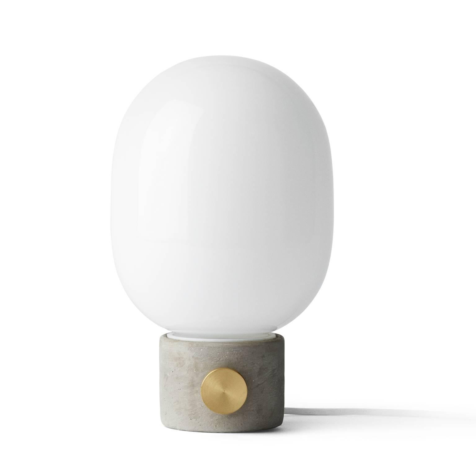 Honest materials concrete and brass are transformed into a lamp of beauty by Stockholm-based designer Jonas Wagell. Inspired by traditional oil lamps, he brings these materials together into a design that is both raw and delicate. It has been noted