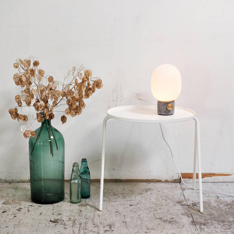 Scandinavian Modern JWDA Concrete Table Lamp by Jonas Wagell, Dimmable Lighting, Concrete Base For Sale