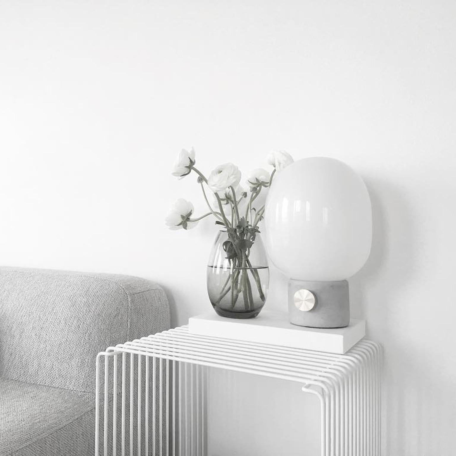 Contemporary JWDA Concrete Table Lamp by Jonas Wagell, Dimmable Lighting, Concrete Base For Sale