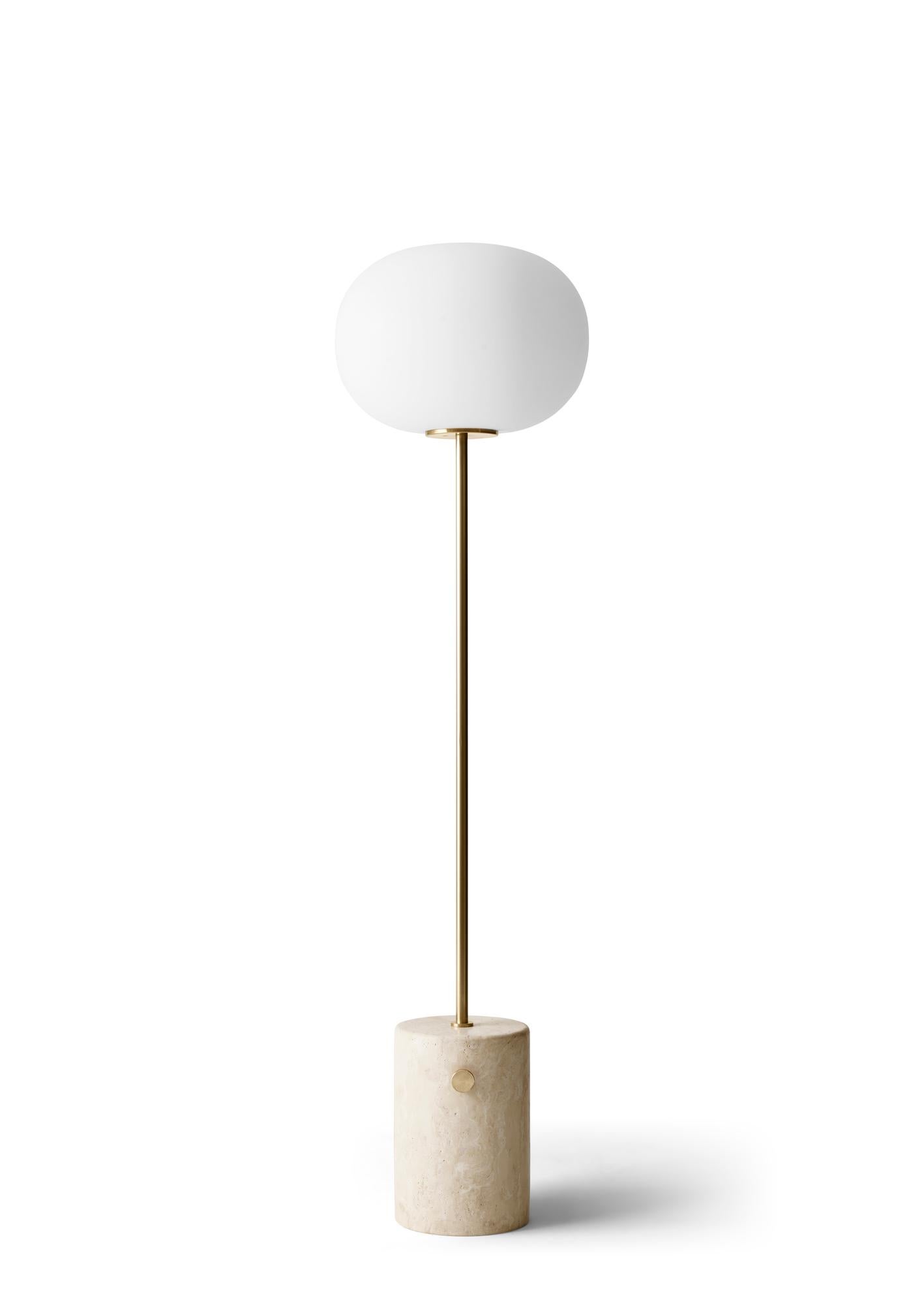 Lampada da terra JWDA, Travertino / Ottone spazzolato, di Jonas Wagell per Audo in vendita 2