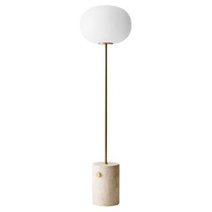 JWDA Floor Lamp, Travertine / Brushed Brass, by Jonas Wagell for Audo