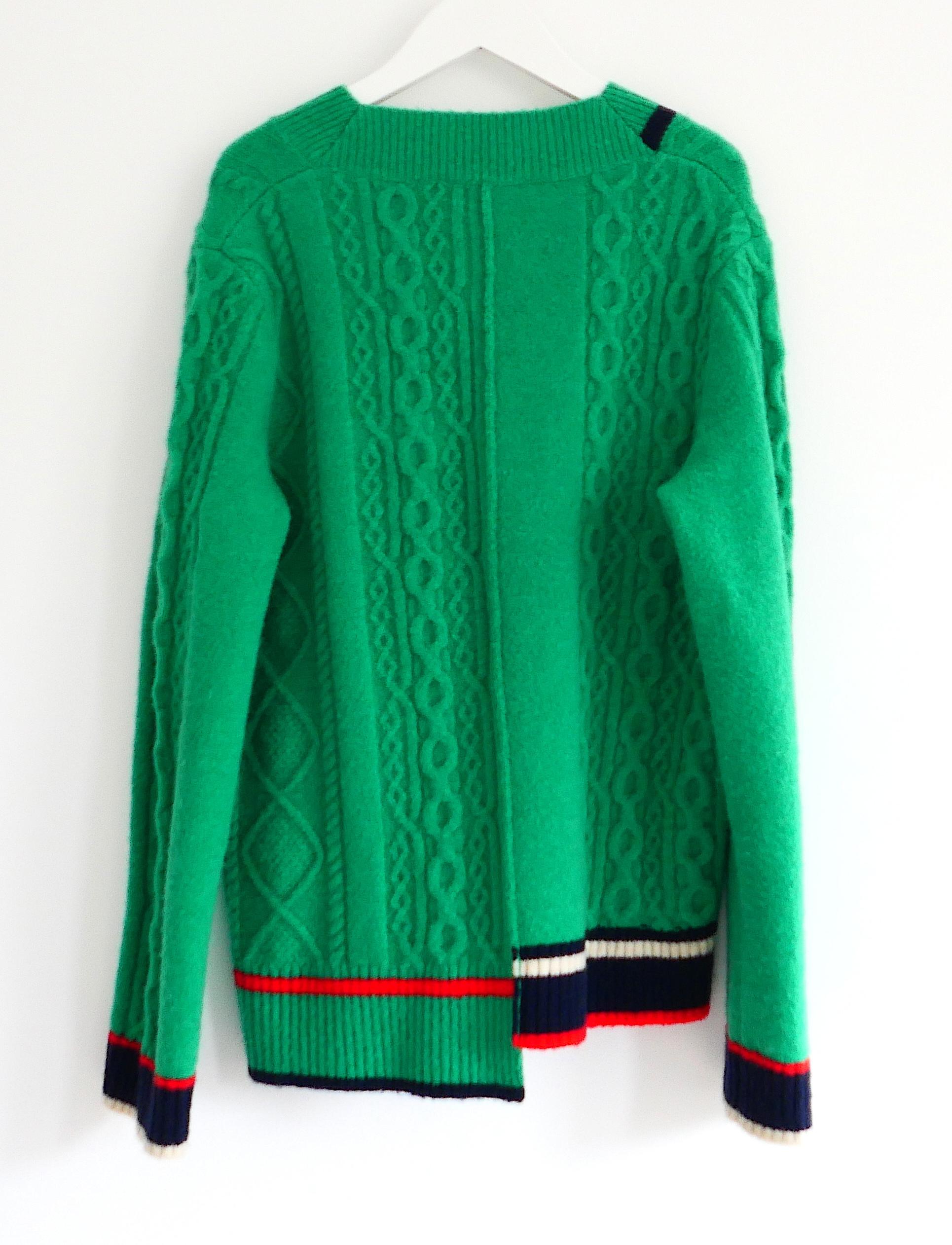 J.Won Cashmere Mix Deconstructed Cricket Jumper Excellent état - En vente à London, GB