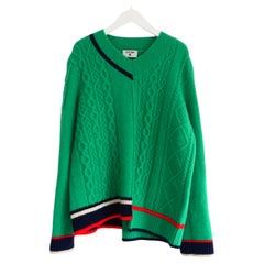 J.Won Cashmere Mix Deconstructed Cricket Jumper