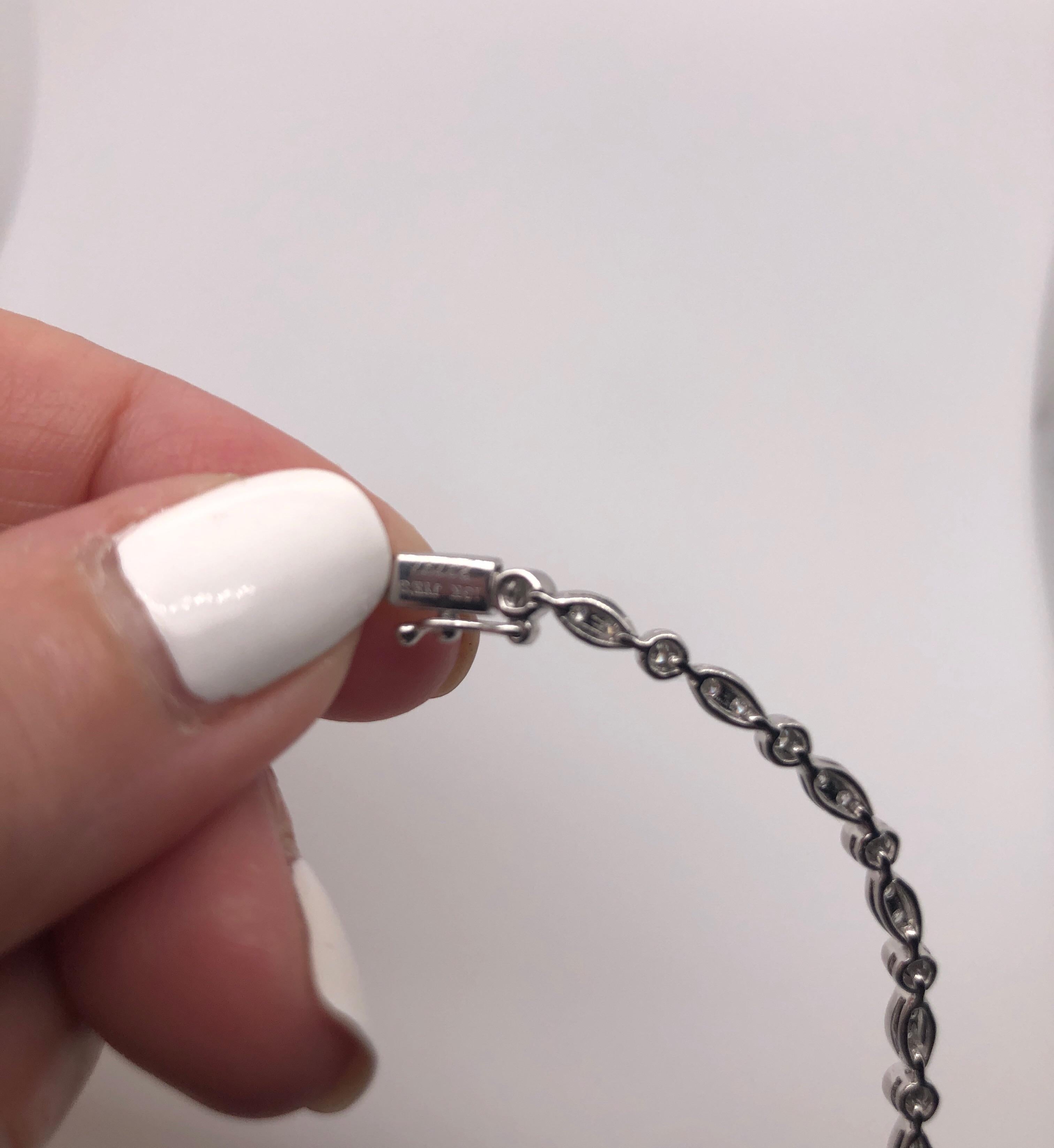 Women's Jye's International White Gold Diamond Necklace