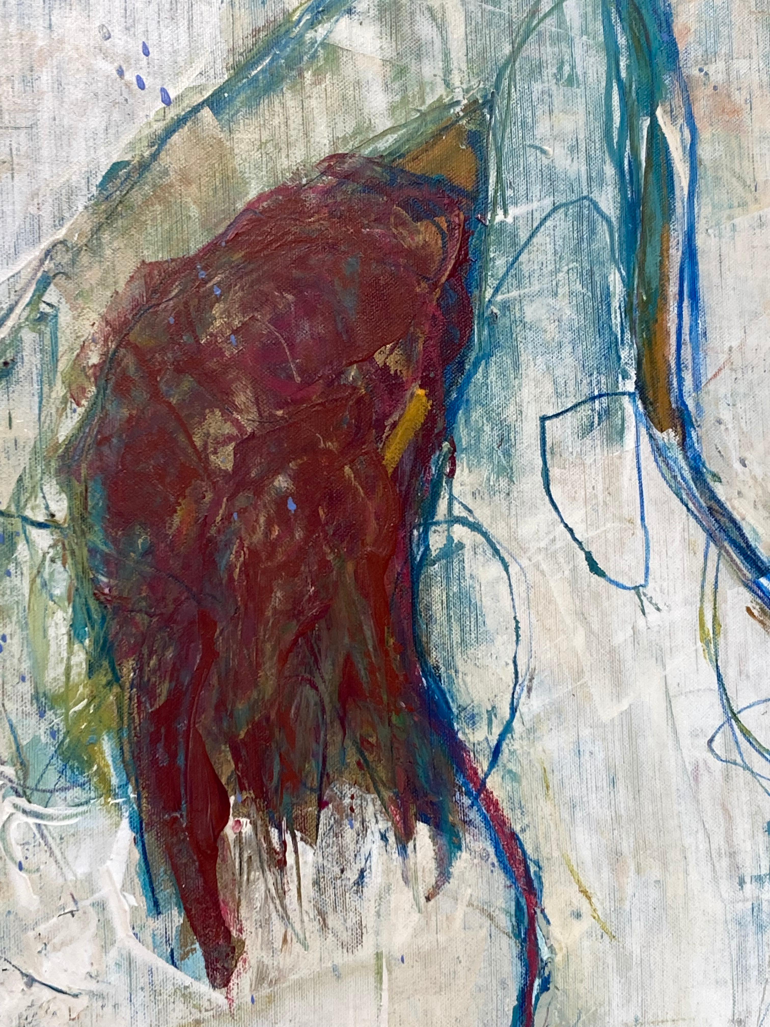 Divus 13 - Abstract Painting Grigio di Jylian Gustlin