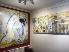 "Hera 11" Large-Scale Gestural Figurative Mixed Media Painting