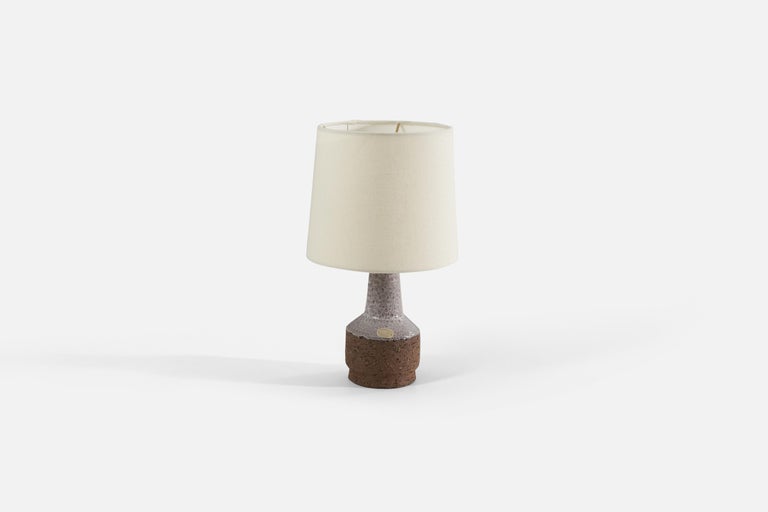 Jysk Keramik, Table Lamp, Stoneware, Denmark, 1960s For Sale at 1stDibs