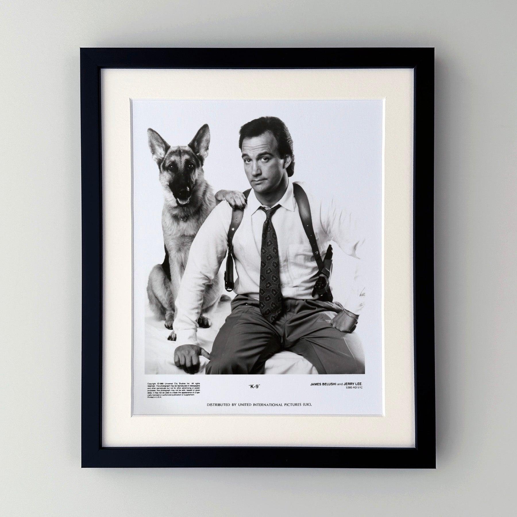 Original 8x10 Zoll Pressestill für K-9 (1989) mit Jim Belushi, Mel Harris und Kevin Tighe in den Hauptrollen und unter der Regie von Rod Daniel.

Werbefotos (Film/Produktion) wurden erstellt, um die Studios bei der Werbung für ihre neuen Filme zu
