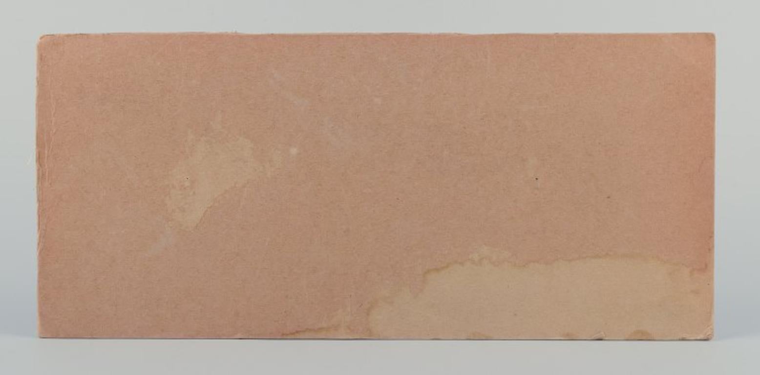 K. Abrahamsson, Swedish artist. Oil on canvas.  Abstract composition. Dated 1965 For Sale 1