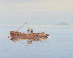 K. B. Hancock - Framed 20th Century Oil, Fishing Trawler