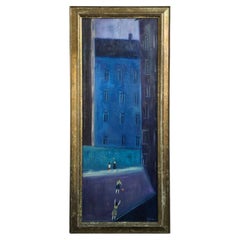 K.Katiste Peinture à l'huile danoise du milieu du siècle