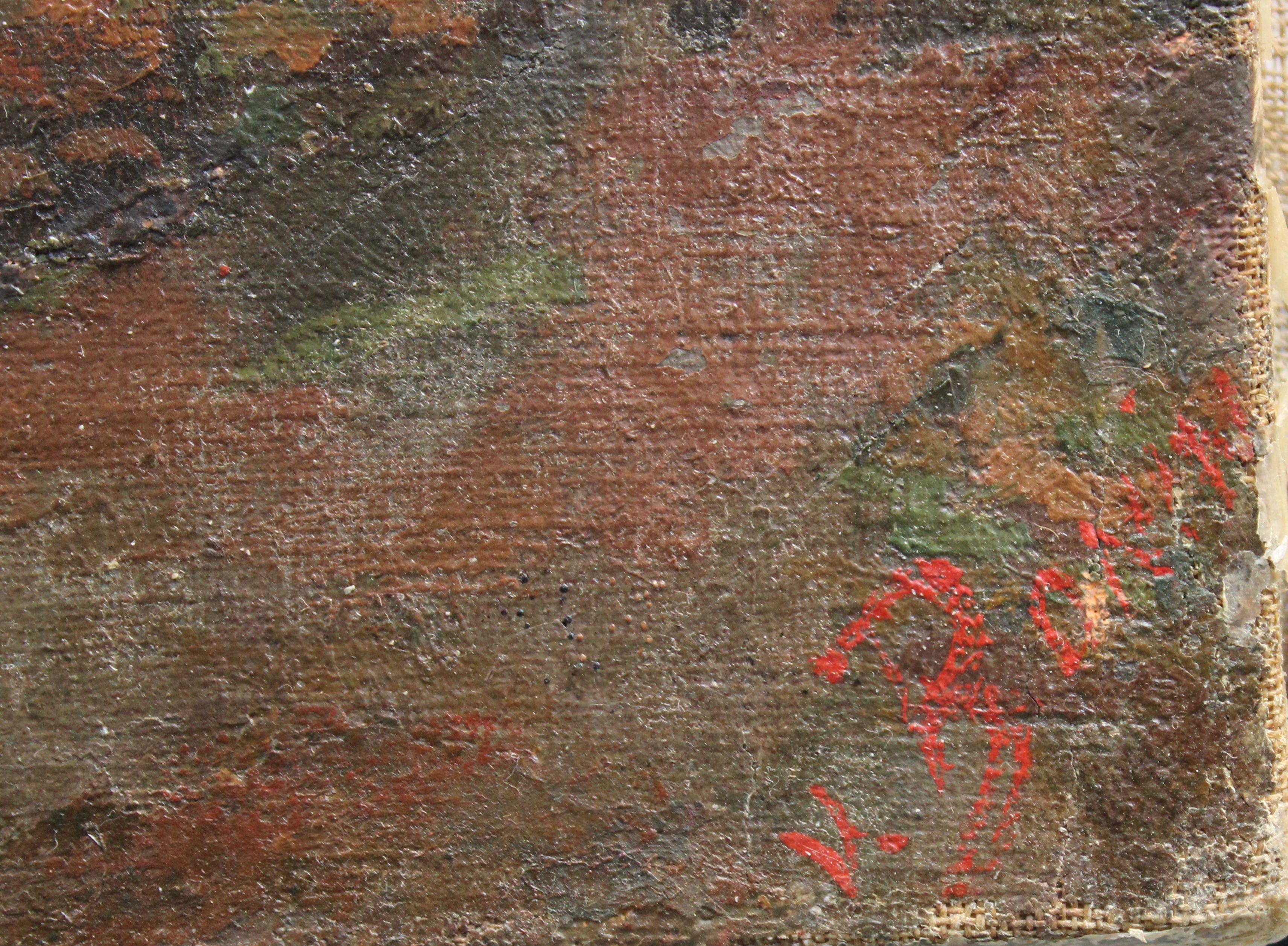 Baalbek, Temple de Bacchus. Huile sur toile, 51, 5 x 74 cm en vente 12