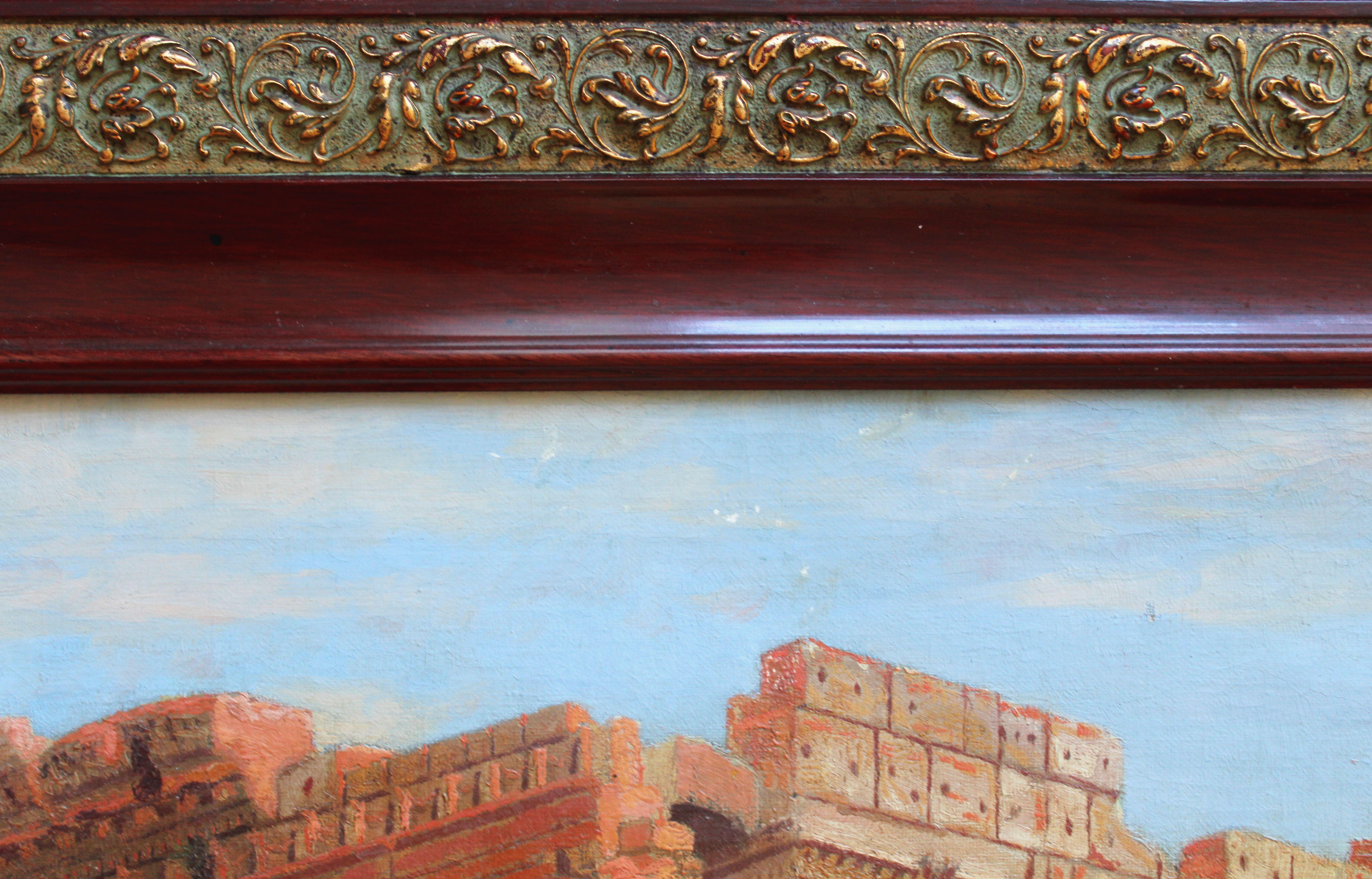 Baalbek, Temple de Bacchus. Huile sur toile, 51, 5 x 74 cm en vente 3
