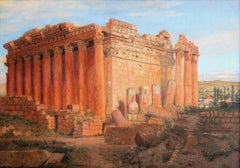 Baalbek, Temple of Bacchus. Oil on canvas, 51, 5 x 74 cm